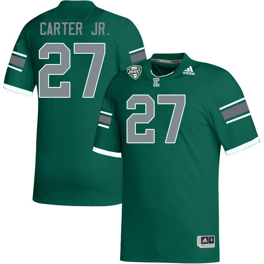 Eastern Michigan Eagles #27 David Carter Jr. College Football Jerseys Stitched Sale-Green